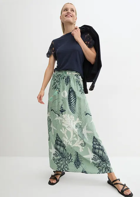 Maxi rok van soepele viscose, bonprix
