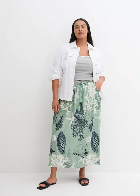 Maxi rok van soepele viscose, bonprix