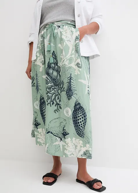 Maxi rok van soepele viscose, bonprix