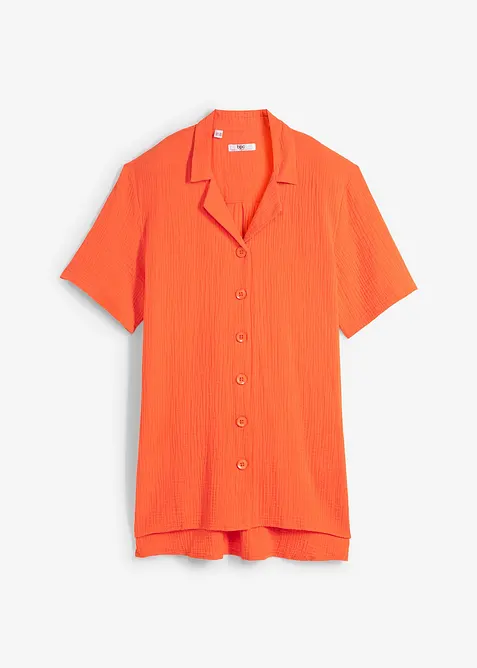 Lange mousseline overhemdblouse, bonprix