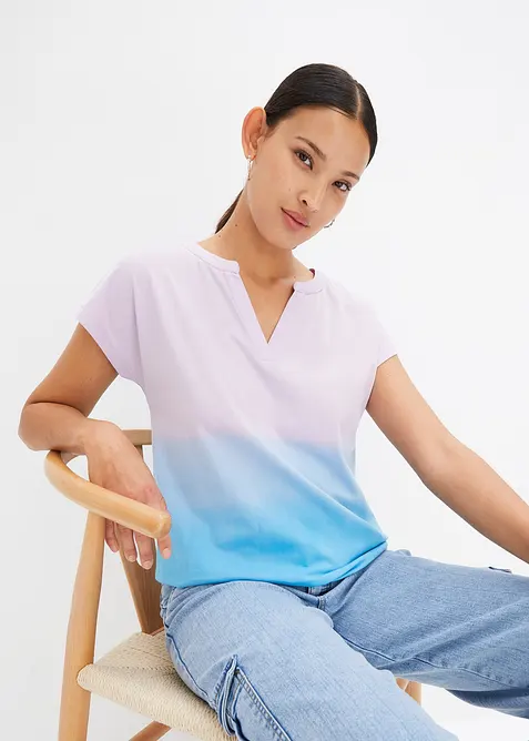 Shirt met ombré dye effect, bonprix
