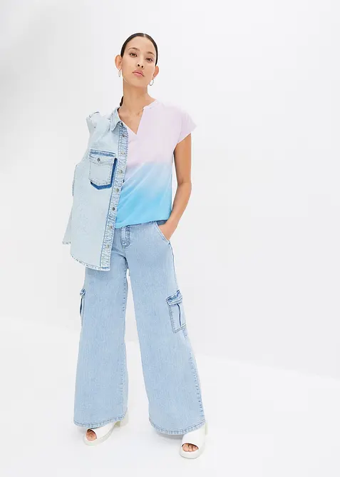 Shirt met ombré dye effect, bonprix