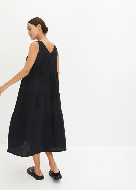 Mousseline jurk van katoen, bonprix