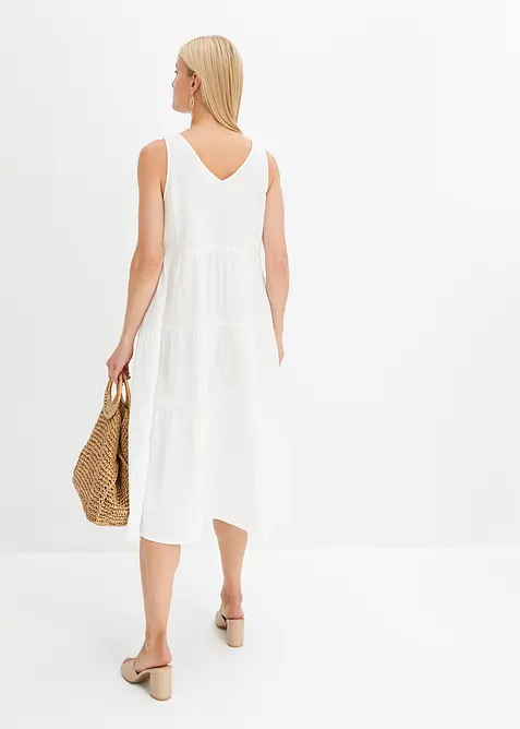 Mousseline jurk van katoen, bonprix