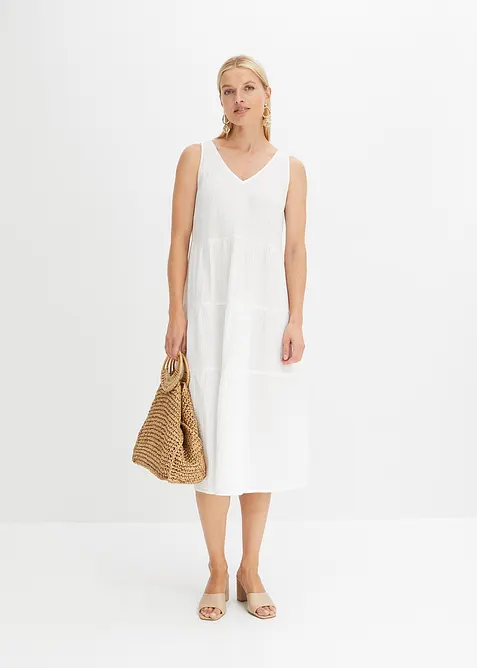 Mousseline jurk van katoen, bonprix