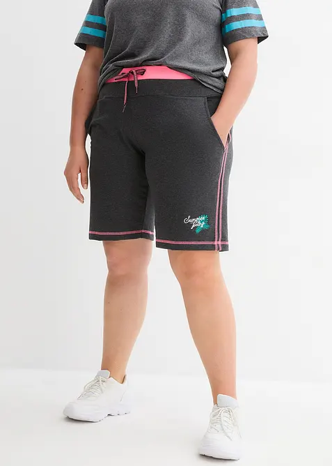 Sweat short van katoenmix, bonprix