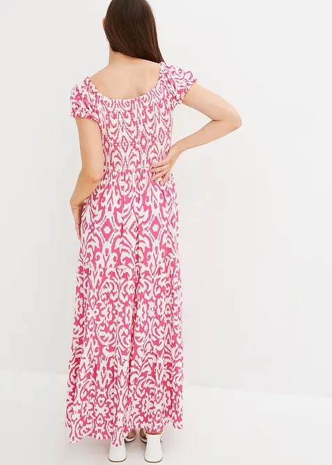 Gedessineerde maxi jurk van een viscose mix, bonprix