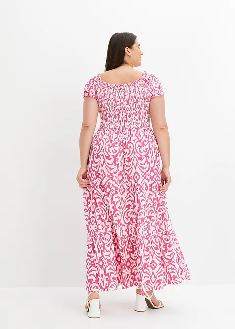 Gedessineerde maxi jurk van een viscose mix, bonprix