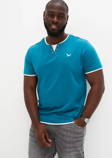 2-in-1 shirt, korte mouw (set van 2), bonprix