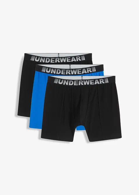 Middellange boxer (set van 3), bonprix