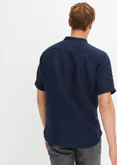 Linnen overhemd met korte mouwen, bonprix