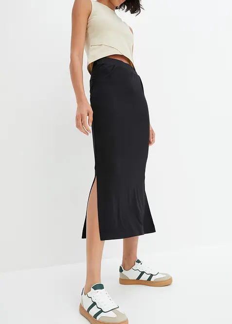 Midirok van soepele viscose, bonprix