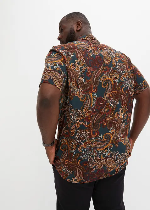 Viscose overhemd met korte mouwen, bonprix