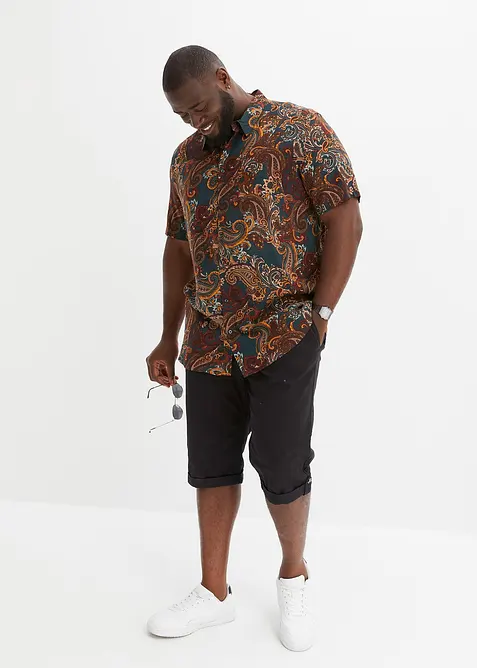 Viscose overhemd met korte mouwen, bonprix