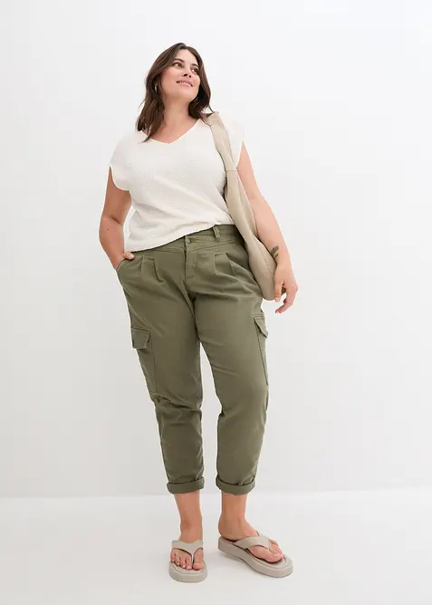 Shirt van lichte crêpe, bonprix