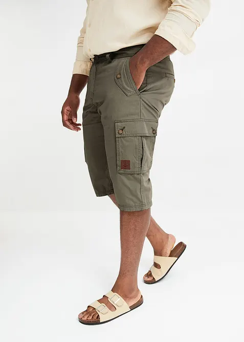 Cargo bermuda van katoen, regular fit, bonprix