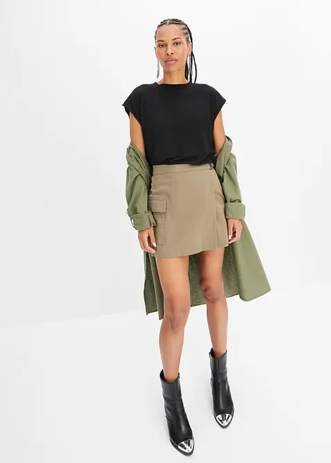 T-shirt in een zachte viscosemix, bonprix