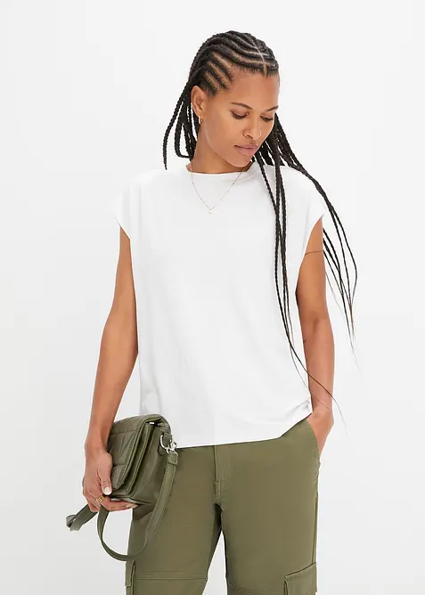 T-shirt in een zachte viscosemix, bonprix