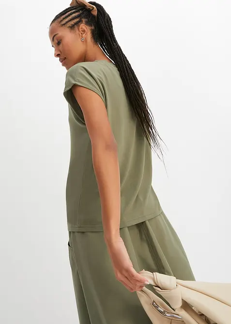 T-shirt in een zachte viscosemix, bonprix