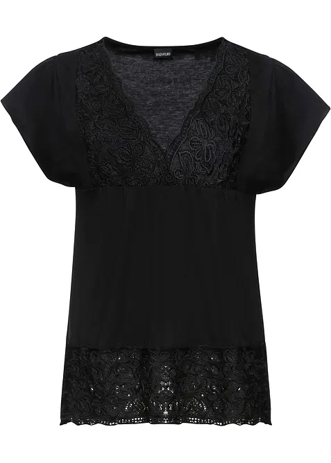 Shirt met kant, bonprix