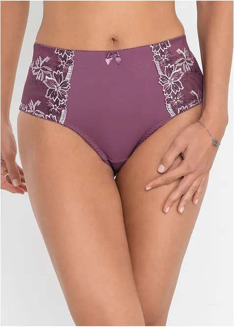 Corrigerende slip met borduursel (set van 2), bonprix