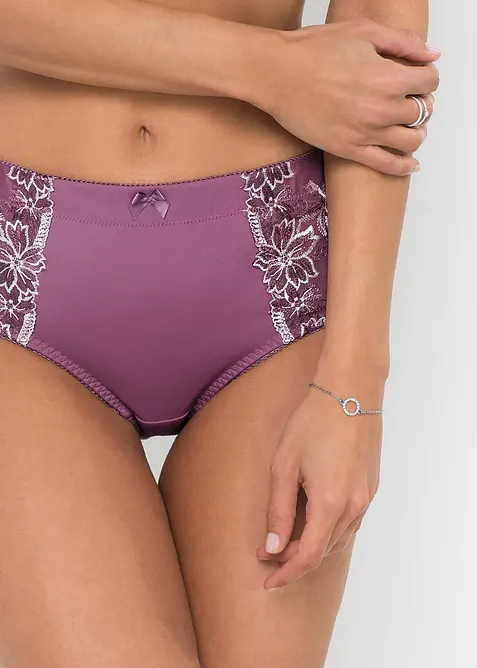 Corrigerende slip met borduursel (set van 2), bonprix