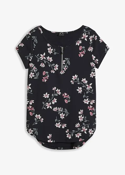 Oversized shirt in een katoenmix, bonprix