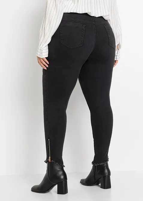 Skinny stretch jeans, mid waist, bonprix