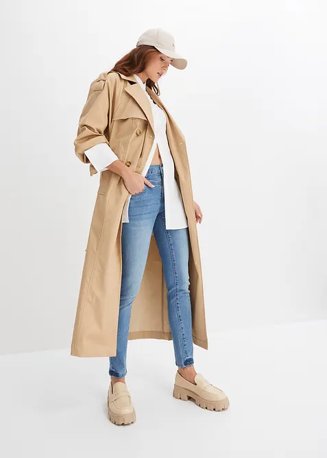 Skinny jeans mid waist, cropped, bonprix