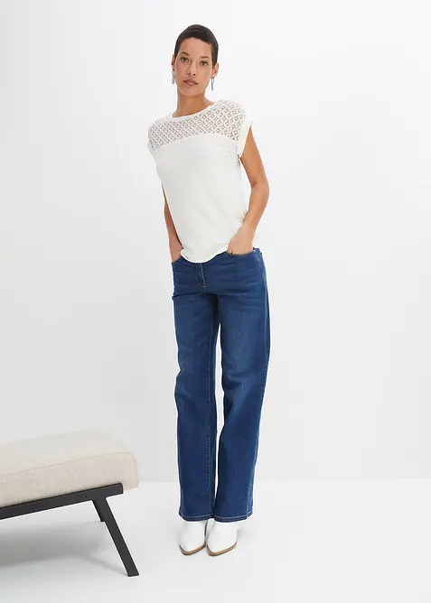 Shirt in een zachte viscosemix, bonprix