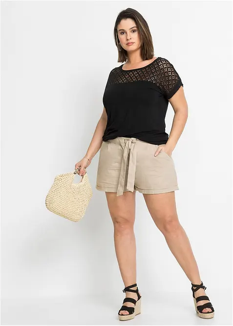 Shirt in een zachte viscosemix, bonprix