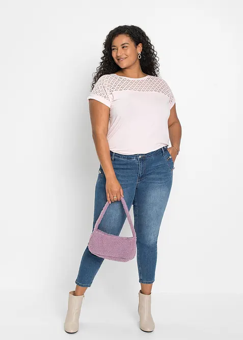 Shirt in een zachte viscosemix, bonprix