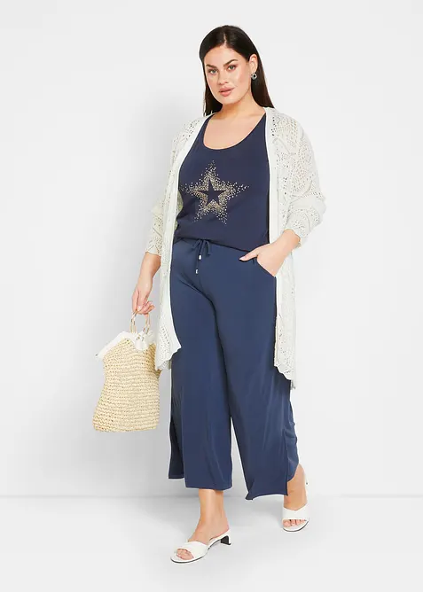 Lang vest van ajour, bonprix