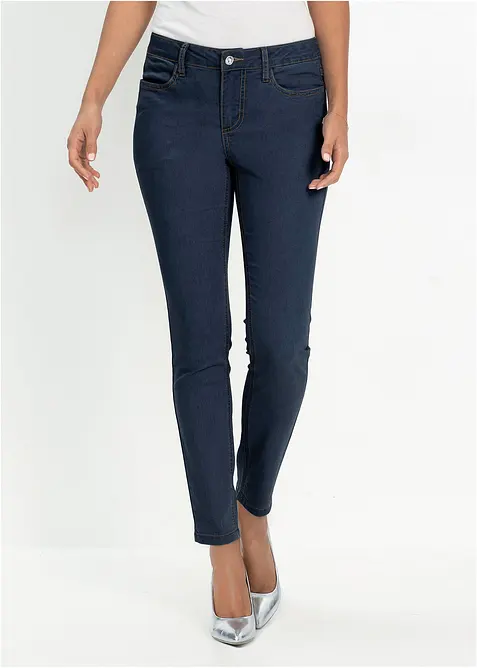 Skinny jeans mid waist, super stretch, bonprix