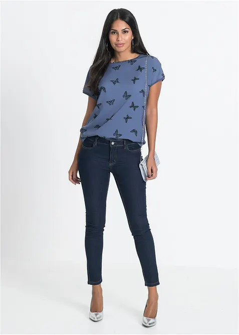 Skinny jeans mid waist, super stretch, bonprix