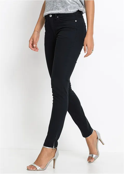 Skinny jeans mid waist, cropped, bonprix