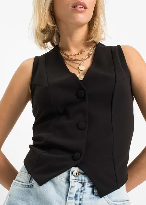 Gilet van stevige interlock, bonprix