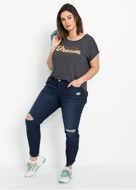 Longshirt van viscosemix, bonprix