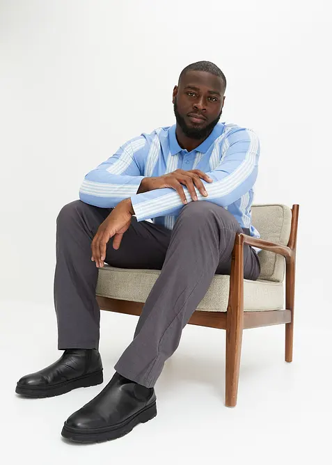 Regular fit instapbroek met linnen, straight, bonprix