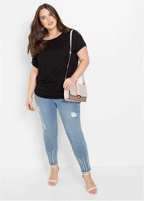 Shirt in een zachte viscosemix, bonprix