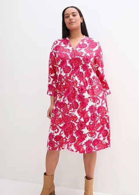 Overhemdjurk van vloeiende viscose, bonprix