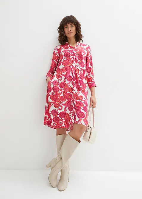 Overhemdjurk van vloeiende viscose, bonprix