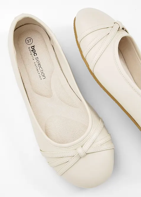 Soepele ballerina's met comfortabele wijdte, bonprix