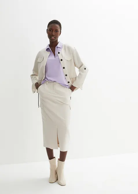 Shirt met open polokraag, bonprix