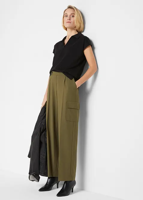 Shirt met open polokraag, bonprix