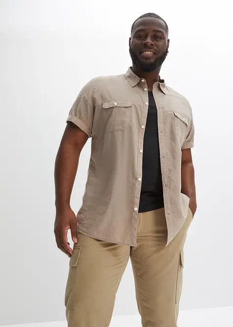 Licht overhemd met korte mouwen, bonprix