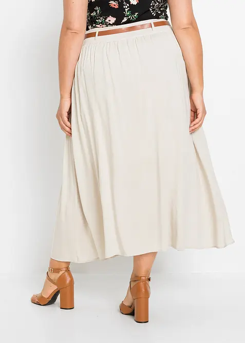 Maxirok met riem (2-dlg. set), bonprix