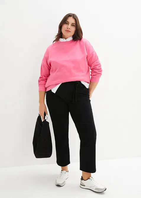 Oversized sweater van katoen, bonprix