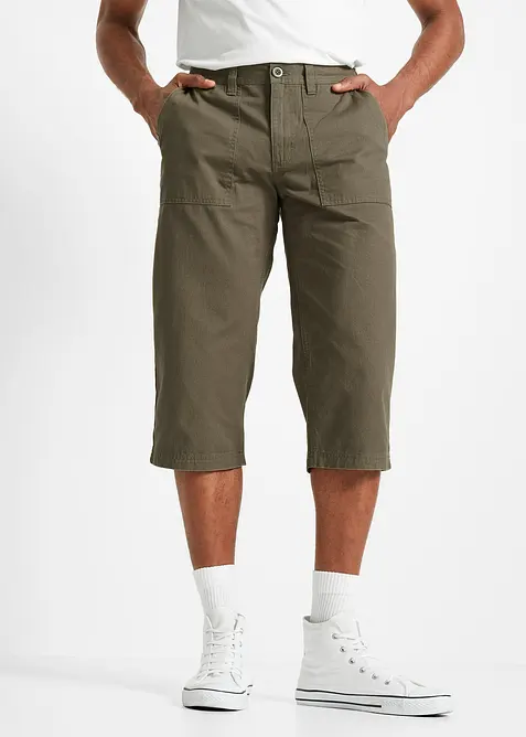 Lange bermuda van katoen, regular fit, bonprix