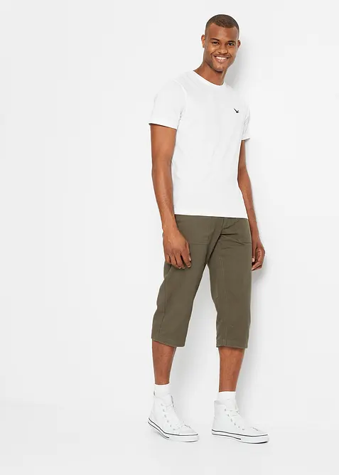 Lange bermuda van katoen, regular fit, bonprix